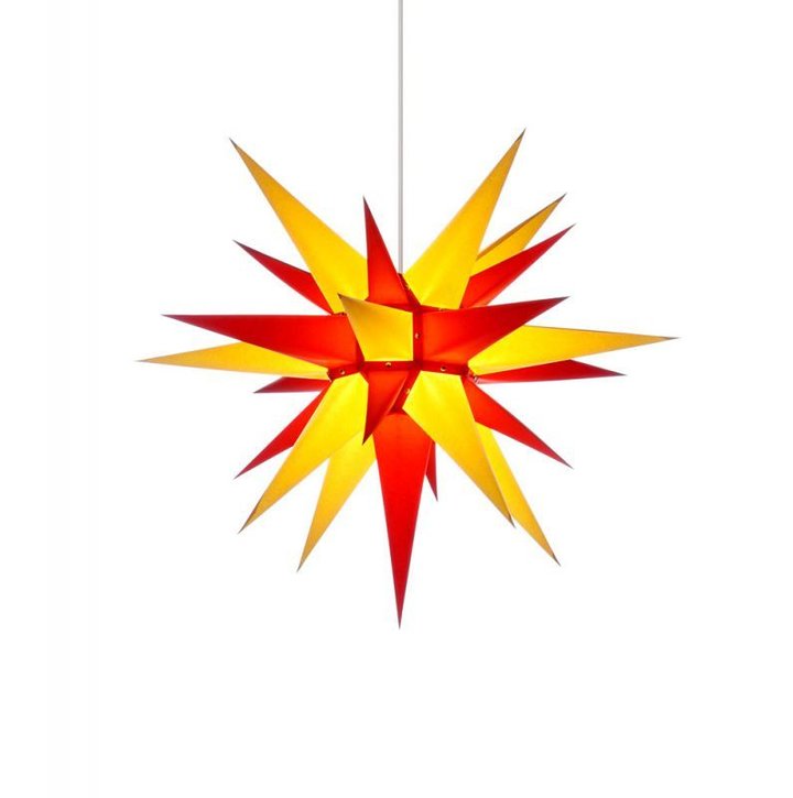 Original Herrnhuter Stern für innen i6 (60 cm), rot / gelb