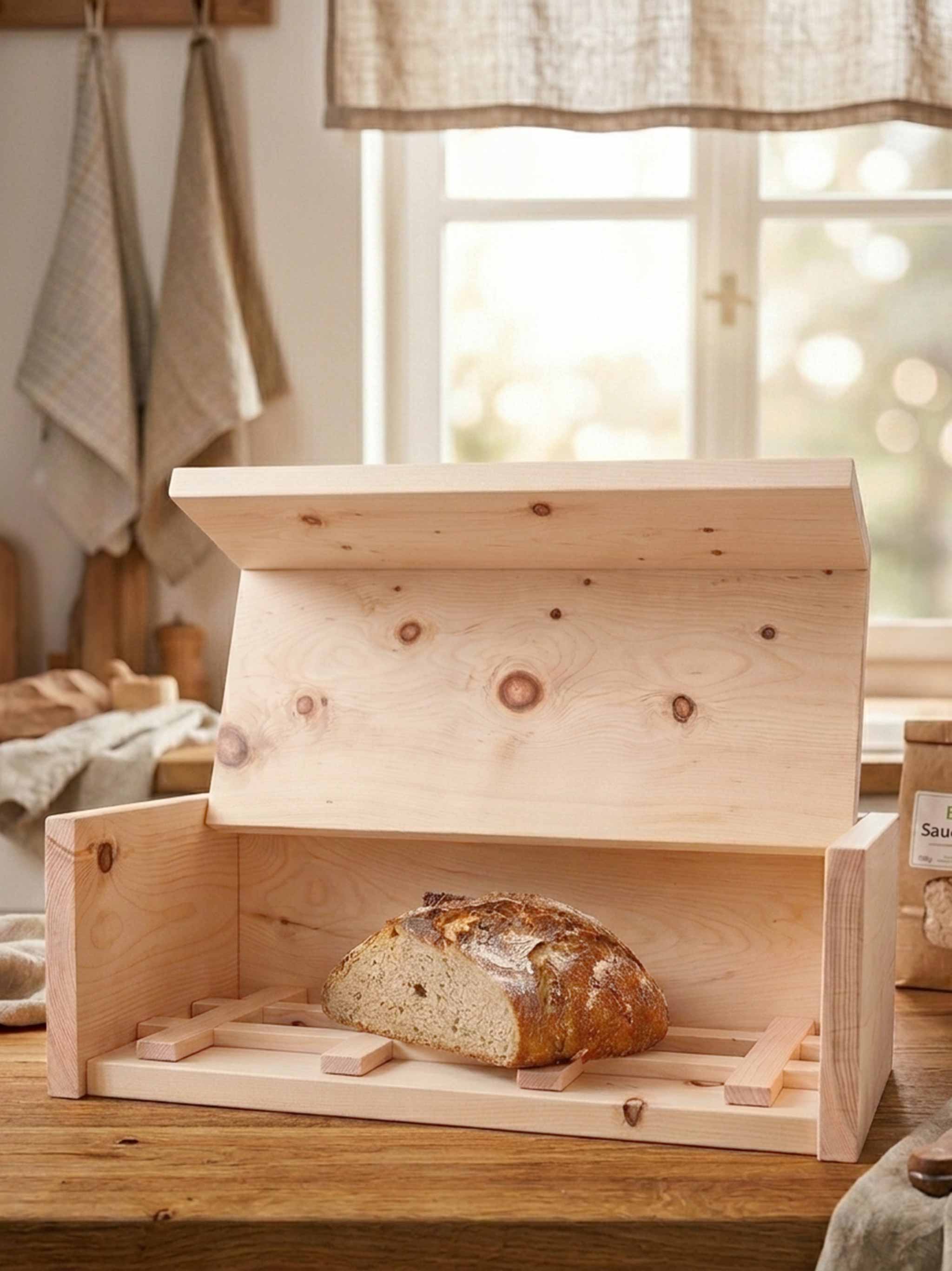 Brotkasten aus Zirbe – hält dein Brot länger frisch