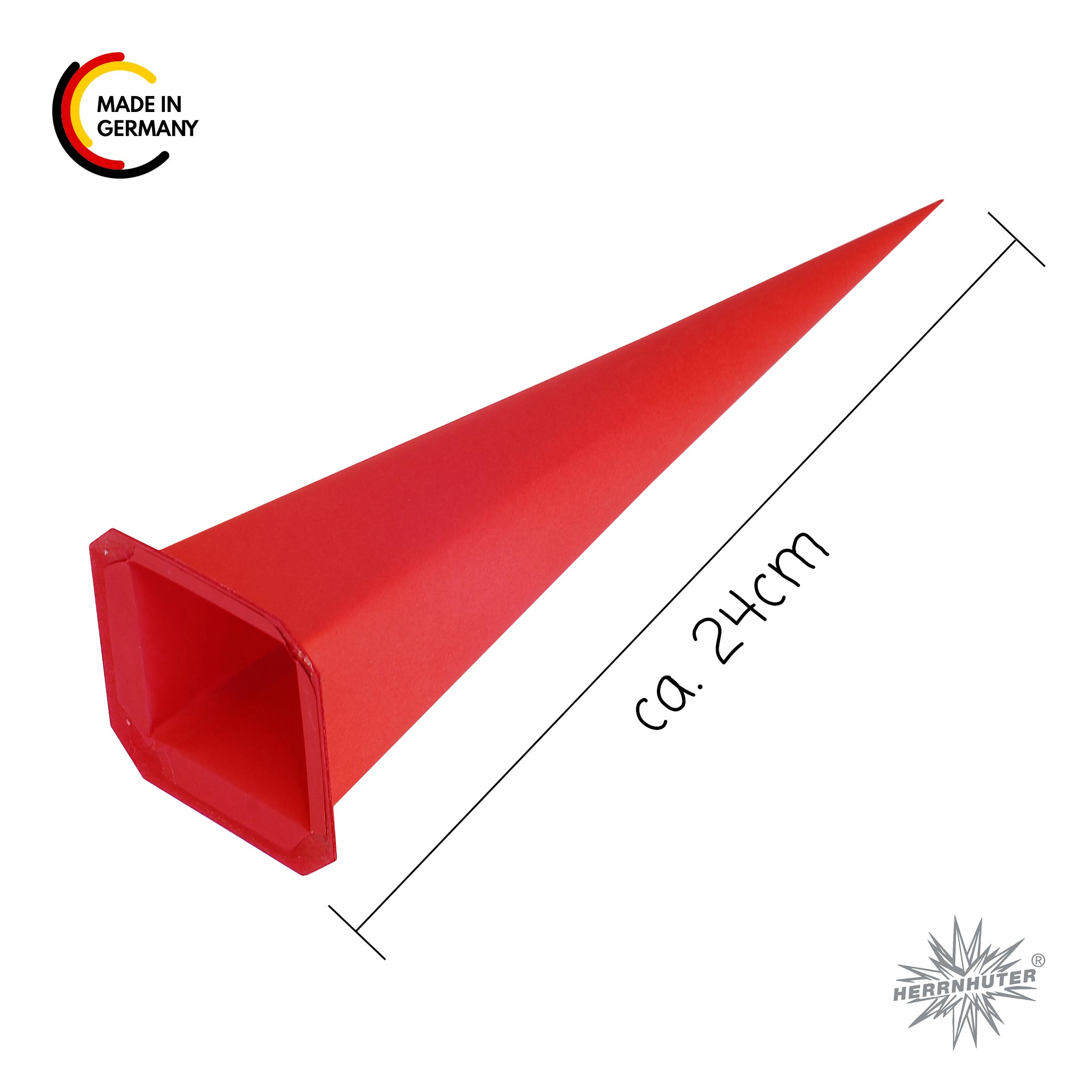 Original Herrnhuter Ersatzzacken für Papiersterne i6 Ø60cm viereck rot