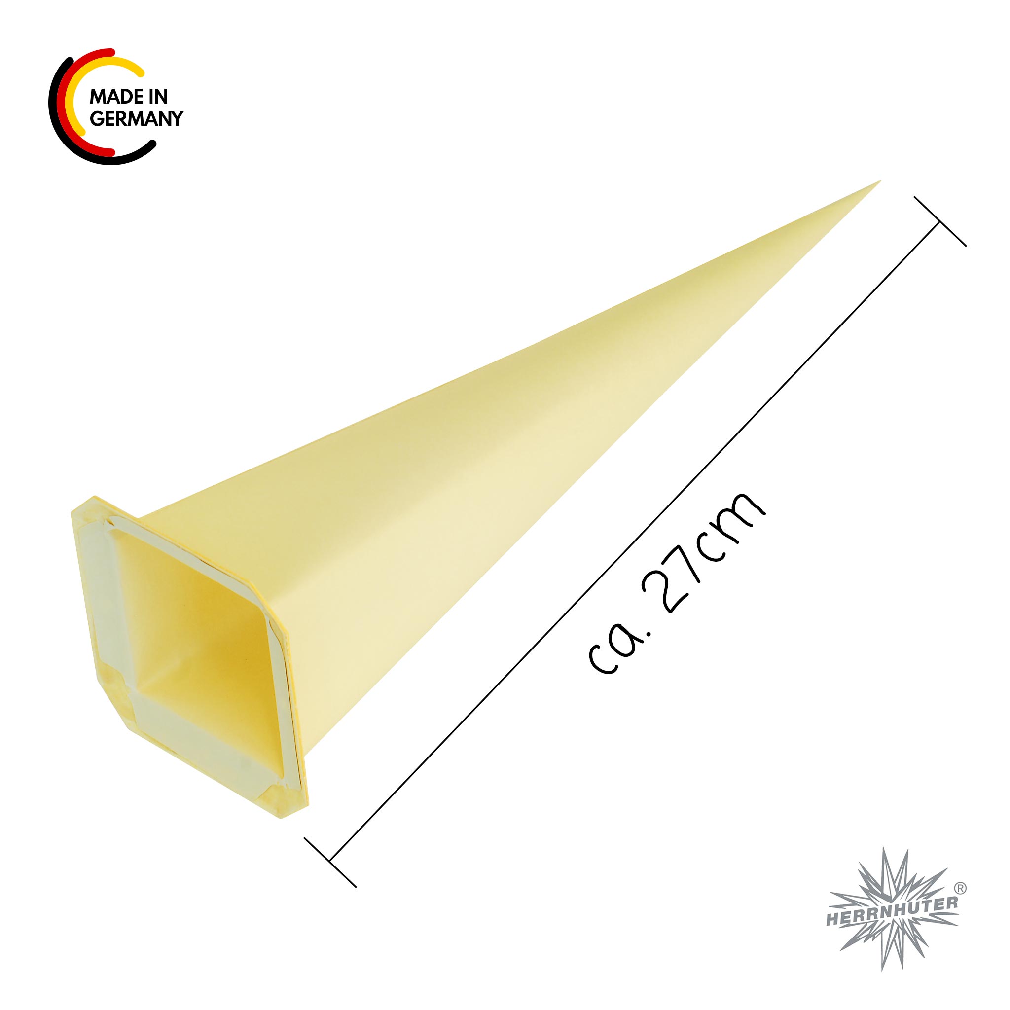 Original Herrnhuter Ersatzzacken für Papiersterne i7 Ø70cm viereck gelb